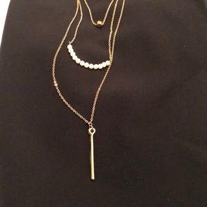 Long layered necklace